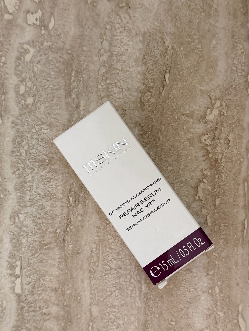 111SKIN Repair Serum NAC Y2 — White & Plum Accent